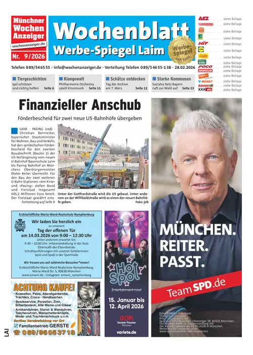 Wochenblatt - Werbe-Spiegel Laim Cover